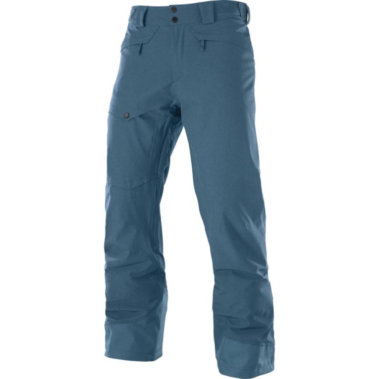 Salomon Untracked Men's Ski Pants Turquoise | CA 18W90